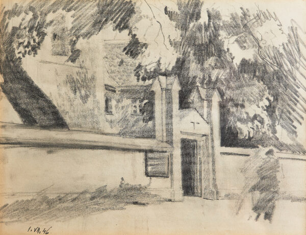 CZAJKOWSKI Stanisław (1878-1954) "Przy kościele" - obrazek 2