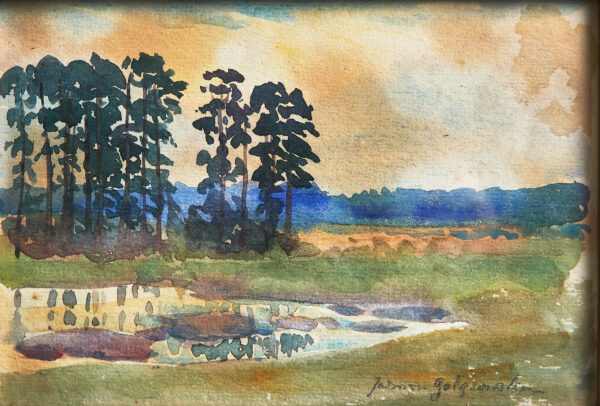 GAŁĘZOWSKA-MALINOWSKA Jadwiga (1876-1948) "Pejzaż" - obrazek 2