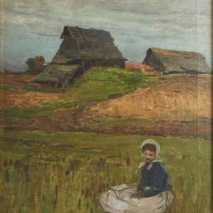 WANKIE Władysław (1860-1925) „Dziewczynka na łące”