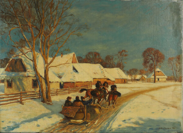KIRILENKO Jarosław (1913-1977) "Pejzaż zimowy" - obrazek 2